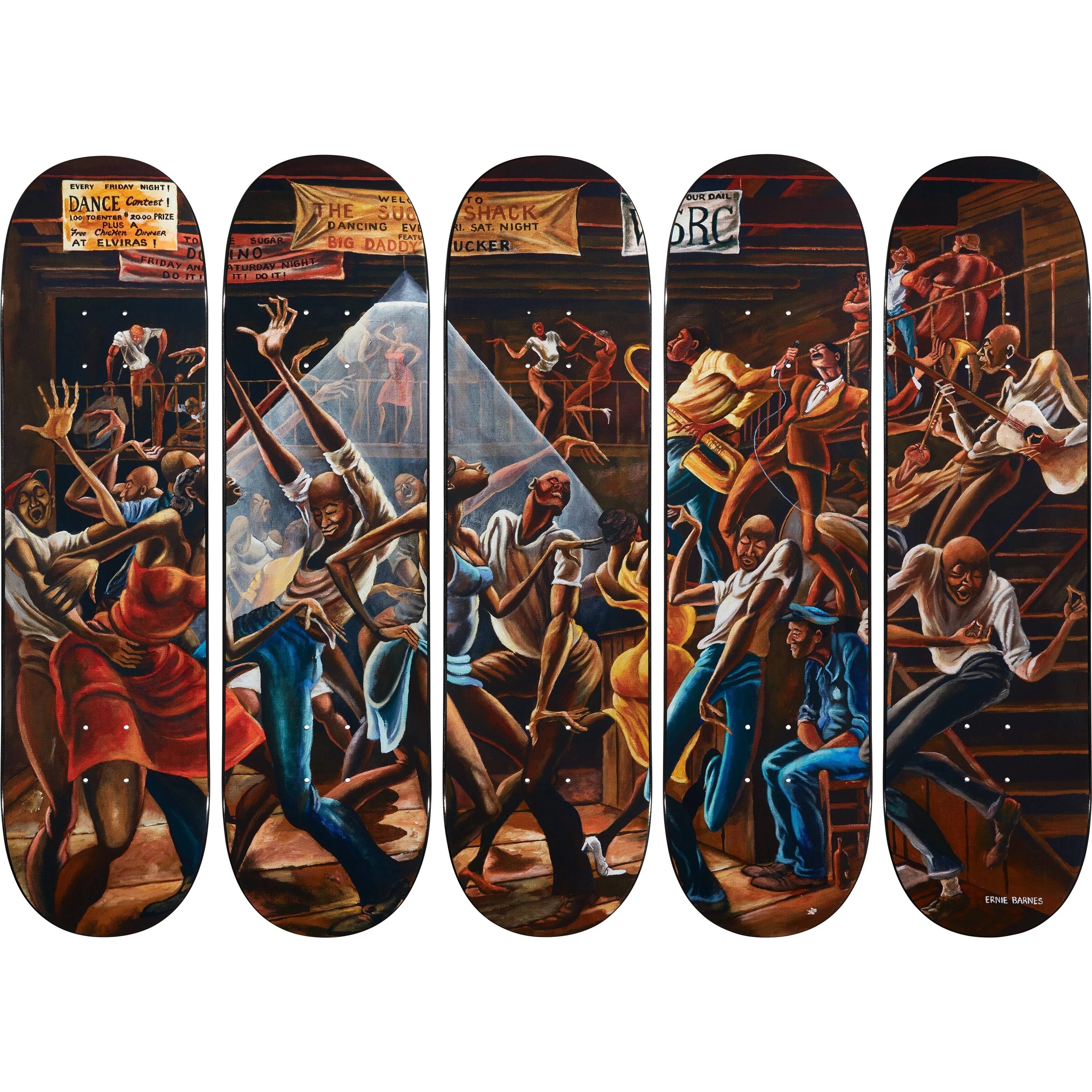 Supreme/Ernie Barnes Skateboard (Set of 5) view 2